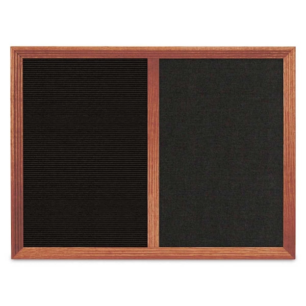 Enclosed Corkboard, 1 Door, 72"x36", 4" Fra